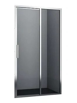 Душевая дверь WasserKRAFT 1200x2000 стекло прозрачное/профиль серебристый 32S05R