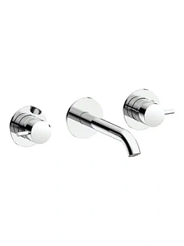 Смеситель для раковины Almar настенный на 3 отверстия, излив 170-195, с регулируемым углом аэратора, цвет хром E210057.CR