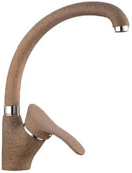 Смеситель Ledemе для кухни, поворотный излив, однозахватный,терракотовый L4101-300