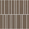 Impronta italgraniti Nuances NU08ML Marrone Mosaico Listelli Strideup 30x30