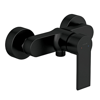 Смеситель для душа Cersanit BLACK 63109 настенный, однорычажный, черный