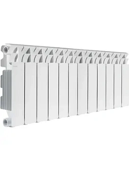 Радиатор биметаллический Fondital Plus 350/100, 12 секций, 1692Ватт, белый