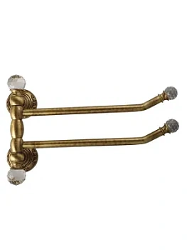 Migliore Полотенцедержатель двойной поворотный 33 см бронза/SWAROVSKI ML.CRS-60.224.BR