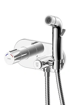 Смеситель IDDIS BRBi08 встраиваемый, однозахватный с гигиеническим душем, хром