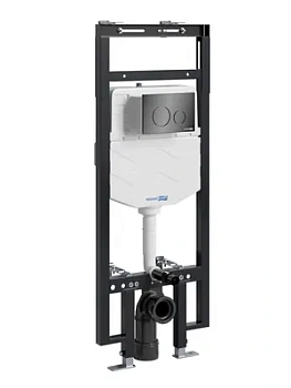 Инсталляция для унитаза WasserKRAFT с клавишей смыва, черный глянцевый 58TLT.010.ME.PB02