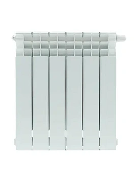Радиатор STOUT Ventil 500 6 секций, биметалл, нижнее правое подключение,белый SRB-3320-050006