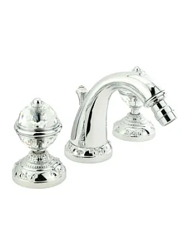 Смеситель для биде Migliore на 3 отверстия, хром/ручки Swarovski 18584/ML.CRS-3725.CR