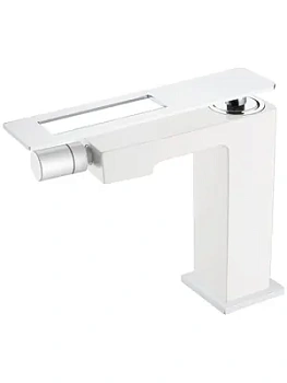 Смеситель Boheme 146-WCR для биде, на 1 отверстие, однозахватный, белый+хром