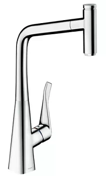 Смеситель Hansgrohe Metris Select M71 для кухни 320мм вытяжной излив, хром 73803000