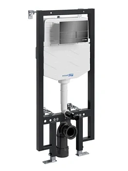 Инсталляция для унитаза WasserKRAFT с клавишей смыва, цвет: черный 56TLT.010.ME.PB04