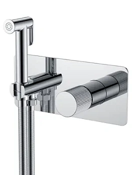 Смеситель Boheme 127-CRCR.3 встраиваемый, с гиг душем, однозахв, ручка:linea, хром