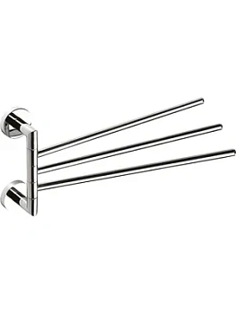 Полотенцедержатель Bemeta 104204112 тройной, поворотный, цвет: хром