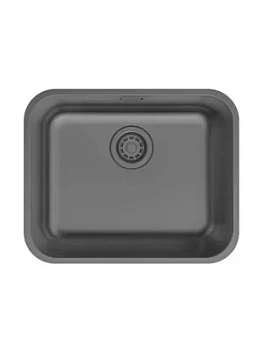 Мойка IDDIS Mate (533х433х200) без отверстия под смеситель, нерж. сталь, графит MAT53GMi77