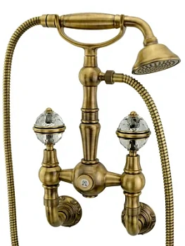 Смеситель для душа Migliore настенный, бронза/ручки Swarovski ML.CRS-3746.BR