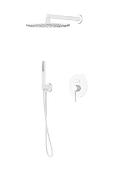 Душевая система GATTONI 9190/PDBO встраиваемая, верхний и ручной душ, белая