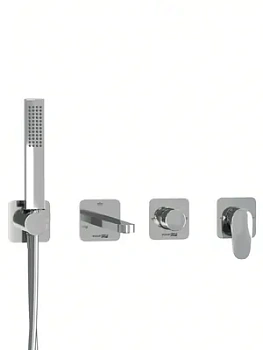 Смеситель для ванны/душа WasserKRAFT A3151.268.270.271.087.103 встраиваемый, с лейкой, хром