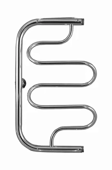 Полотенцесушитель Флагман  Фокстрот NEW  изогнутый 600х320 нерж. сталь, боковое подкл.D-1"