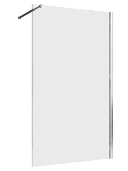 Душевая перегородка ABBER AG61090 (900х2000) стекло 6мм прозрачное/хром