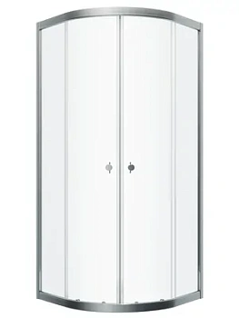 Душевой уголок toHit (80х80х185) 1/4 круга, без поддона, стекло прозрачное/хром TH06-010808