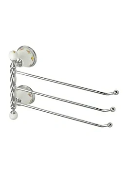 Migliore Полотенцедержатель тройной поворотный, керамика, хром ML.PRO-60.554.CR