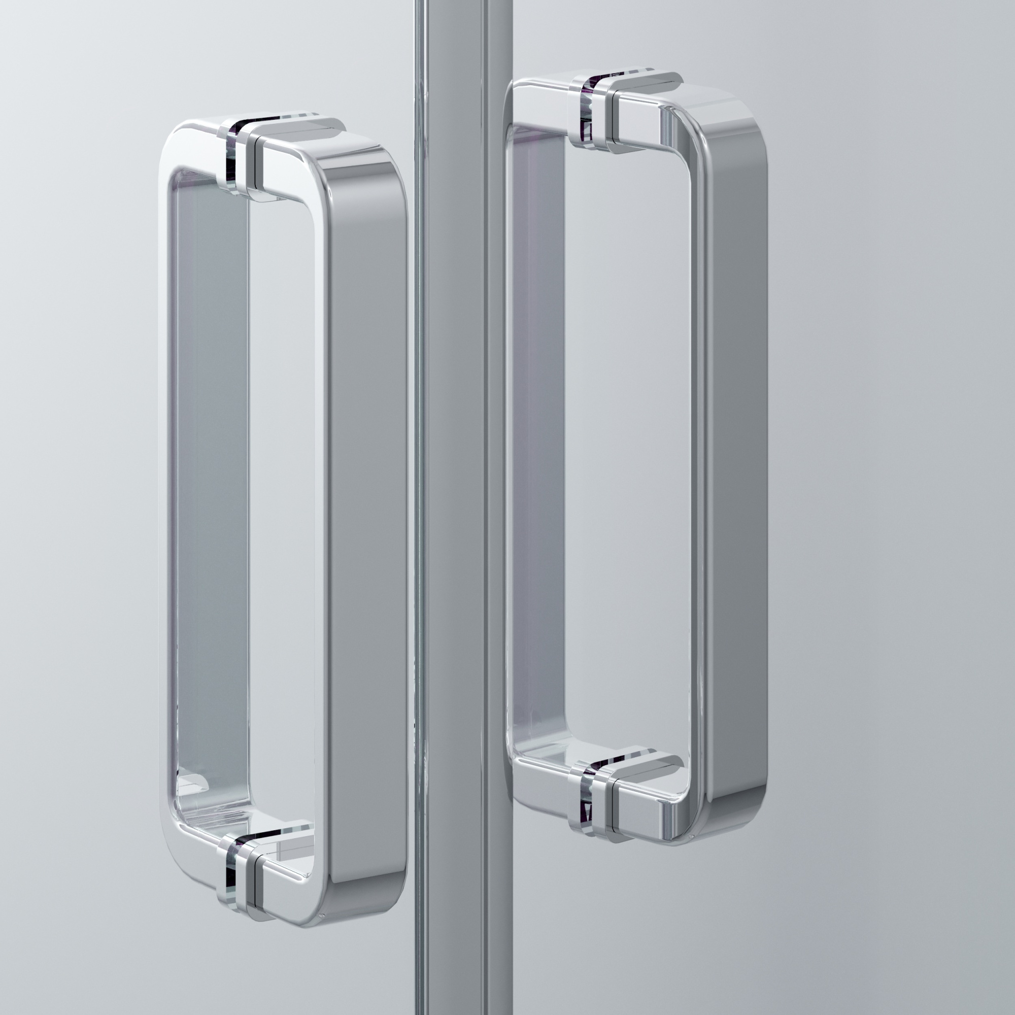 Душевое ограждение Ambassador Forsa 17021116AX-70AX (100x70х200) прямоугольник,хром,стекло прозрачное,раздвижная,2 места