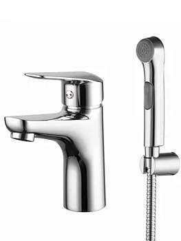 Смеситель Iddis для умывальника TORSB00i08 однозахватный, с гигиеническим душем