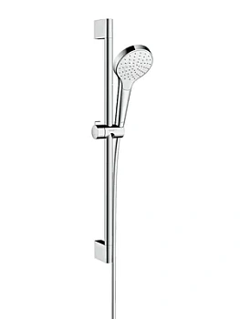 Душевой набор Hansgrohe 1jet (ручной душ, штанга 65см, шланг) хром/белый 26564400