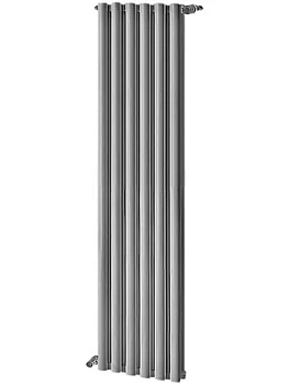 Дизайн-радиатор STOUT 1800 6 секций, алюм., универс.подкл., серый цвет 2676 cod.08, SRA-3120-18000806