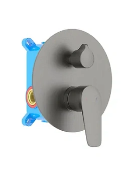 Смеситель для ванны/душа Aquatek AQ1146BGM встраиваемый, 2 режима, однозахватный, сталь оруж