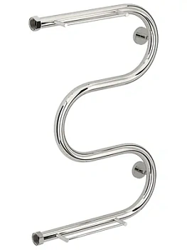 СУНЕРЖА Полотенцесушитель 600х400 нерж. сталь, нак. гайка 1" 00-0008-6040