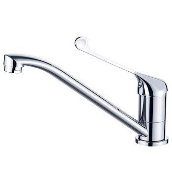 Смеситель для кухни ESKO MD 05 однозахватный, с хирургической ручкой, цвет: хром