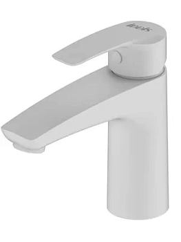 Смеситель Iddis для умывальника WT00i01 однозахватный, фиксир. излив 113мм, белый матовый