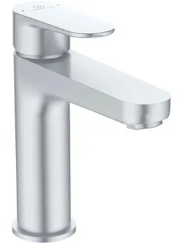 Смеситель для умывальника Ideal Standard O излив 125 мм, с дон. клап., серебро BD131SI