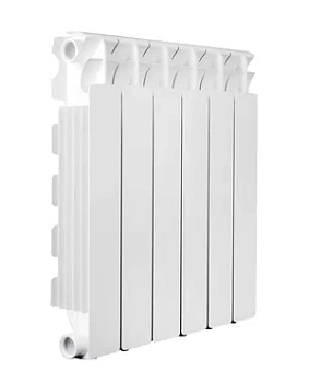 Радиатор алюминиевый Fondital 350/100 (97х407) боковое подкл, белый 6 сек, 823,8 Ватт