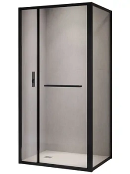 Душевой уголок RGW LE-45B (1200х1000х2000) прямоуг, ст. 6мм прозрачное/черный 77124520-14