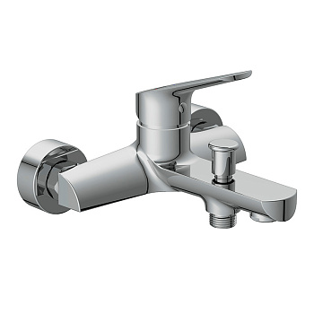 Смеситель для ванны/душа Cersanit 63035 настенный, однорычажный, хром