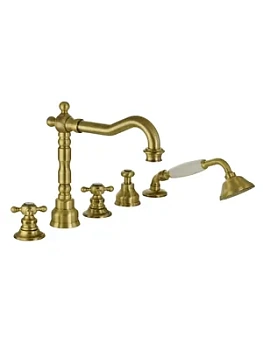 Смеситель на борт ванны Migliore на 5 отверстий, бронза ML.ARC-8380.BR