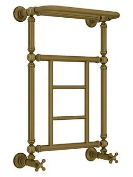 СУНЕРЖА 1452 Полотенцесушитель 660х400 состар.бронза, с полкой, нижнее подкл. 05-0282-6640