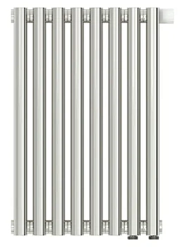 СУНЕРЖА Дизайн радиатор 500х360 (8 секц) нерж.сталь, EU50 левое/правое, 3/4", 00-0322-5008