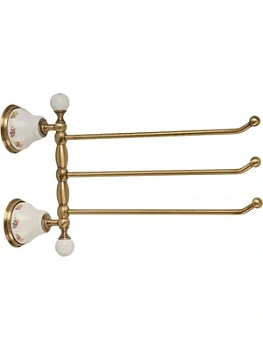 Migliore Полотенцедержатель тройной поворот. 35 см керамика, бронза ML.PRO-60.554.BR