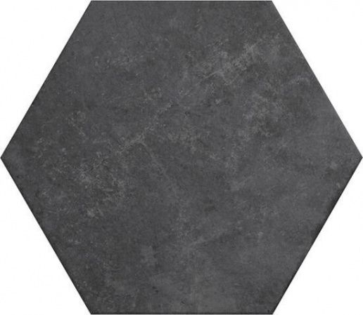 Плитка керамическая напольная 24954 HERITAGE HEXÁGONO Carbon 17,5х20 см