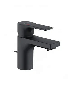Смеситель KLUDI SL для умывальника, однозахватный, с донным клапаном, черный матовый 482633965