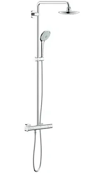 Душевая система Grohe 27296001 термостат для душа, верхний/ручной душ, штанга