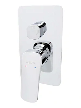 Смеситель для ванны/душа Aquatek AQ1046CR встраиваемый, однозахватный, цвет: хром