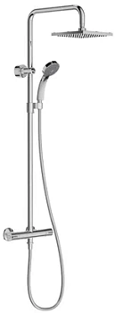 Душевая колонна Jacob Delafon смеситель, квадратный верхний душ, лейка Сitrus, шланг E5523-CP