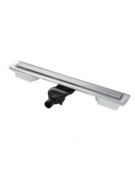 Душевой лоток BERGES 700, матовый хром, боковой выпуск S-сифон D50 H60, 090138