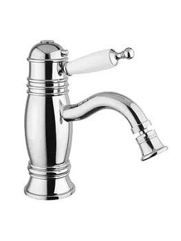 Смеситель для биде Migliore термостат, ручка белая, хром ML.OXF-6363.BI.CR