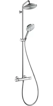 Душевая система Hansgrohe 240 Showerpipe 9л/мин с термостатом, хром 27116000