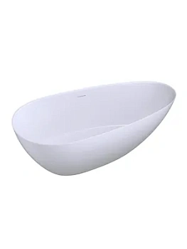 Ванна отдельностоящая Salini (1600х800х600) иск.камень, S-Stone, белый матовый 1015203M