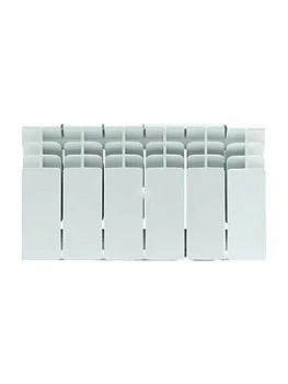 Радиатор STOUT 200 6 секций, биметаллический, боковое подключение, белый SRB-3310-020006